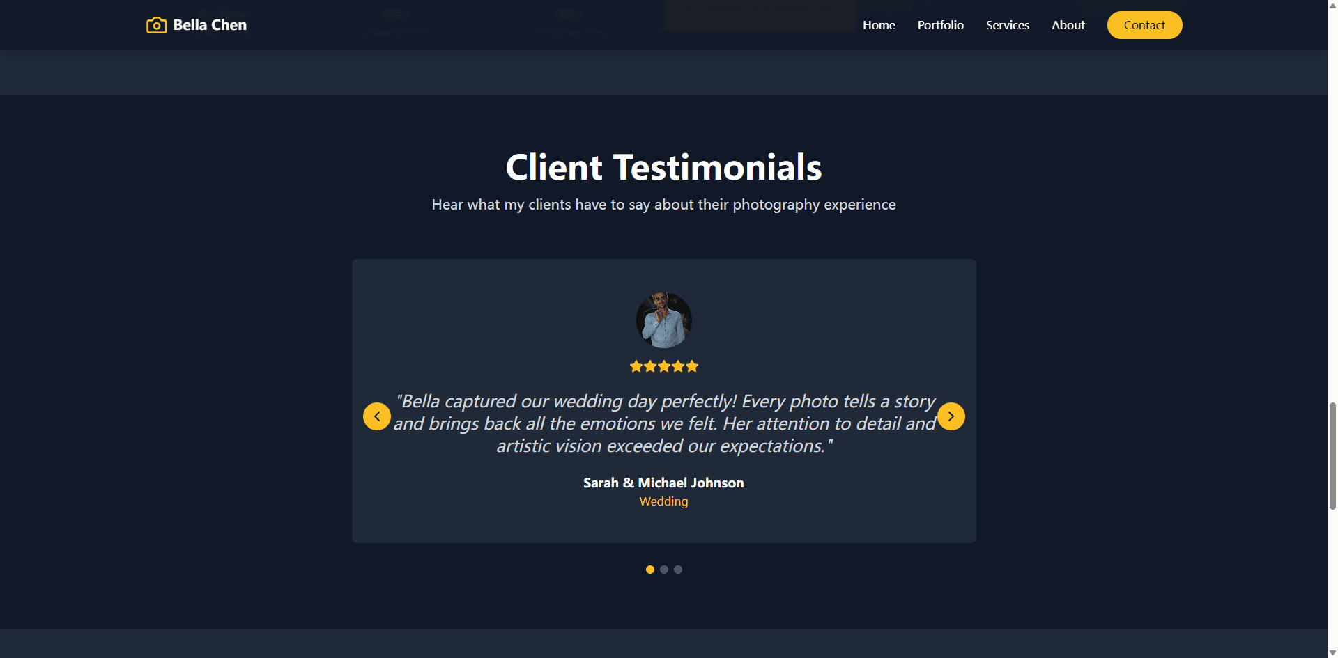 Bella Chen Photography - Professional Photography Website - Image 4